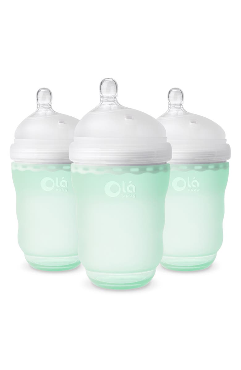 Olababy 3-Pack GentleBottle 8-Ounce Baby Bottles, Main, color, Mint