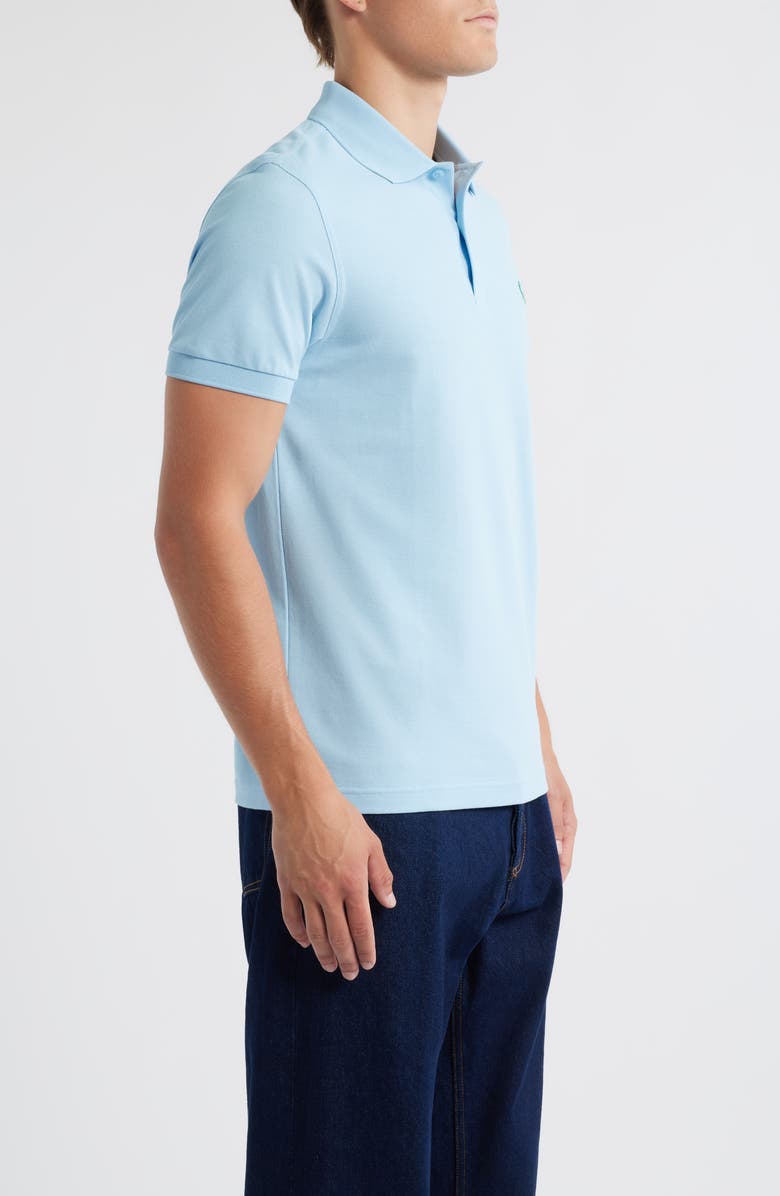Fred Perry Piqué Polo, Alternate, color, Sport Green/Track Blue