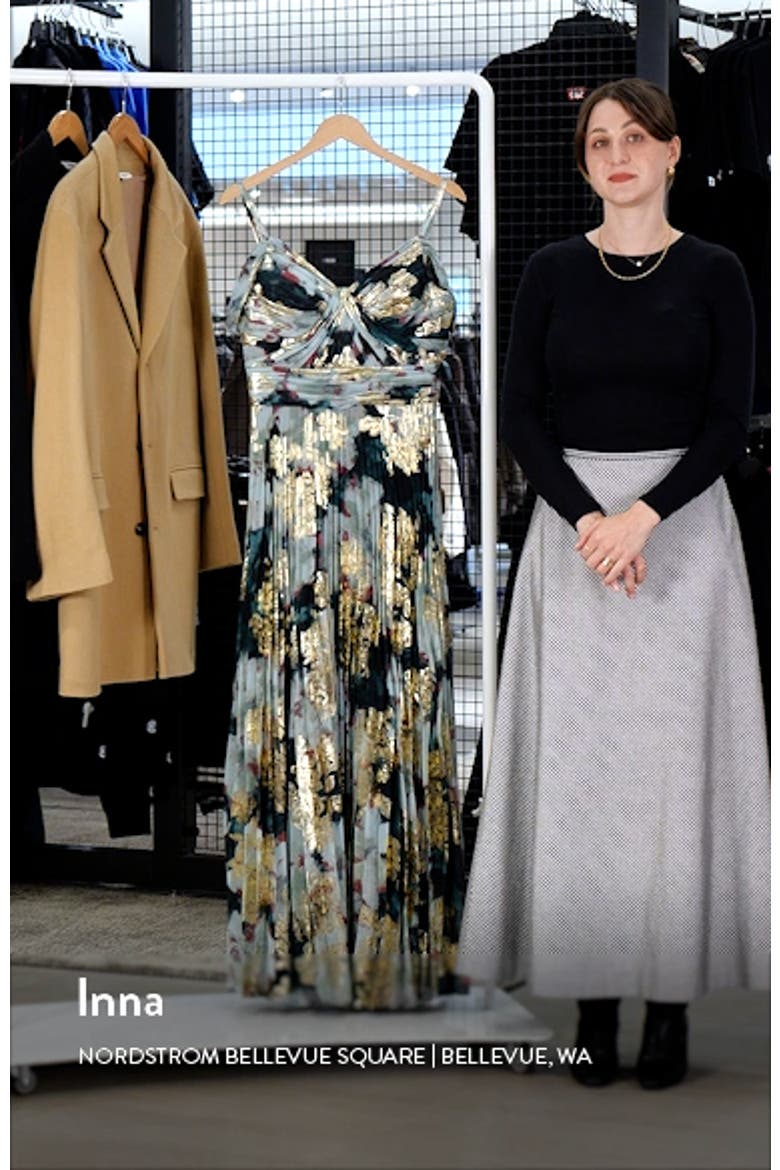 Cold Shoulder Pleated Gown video