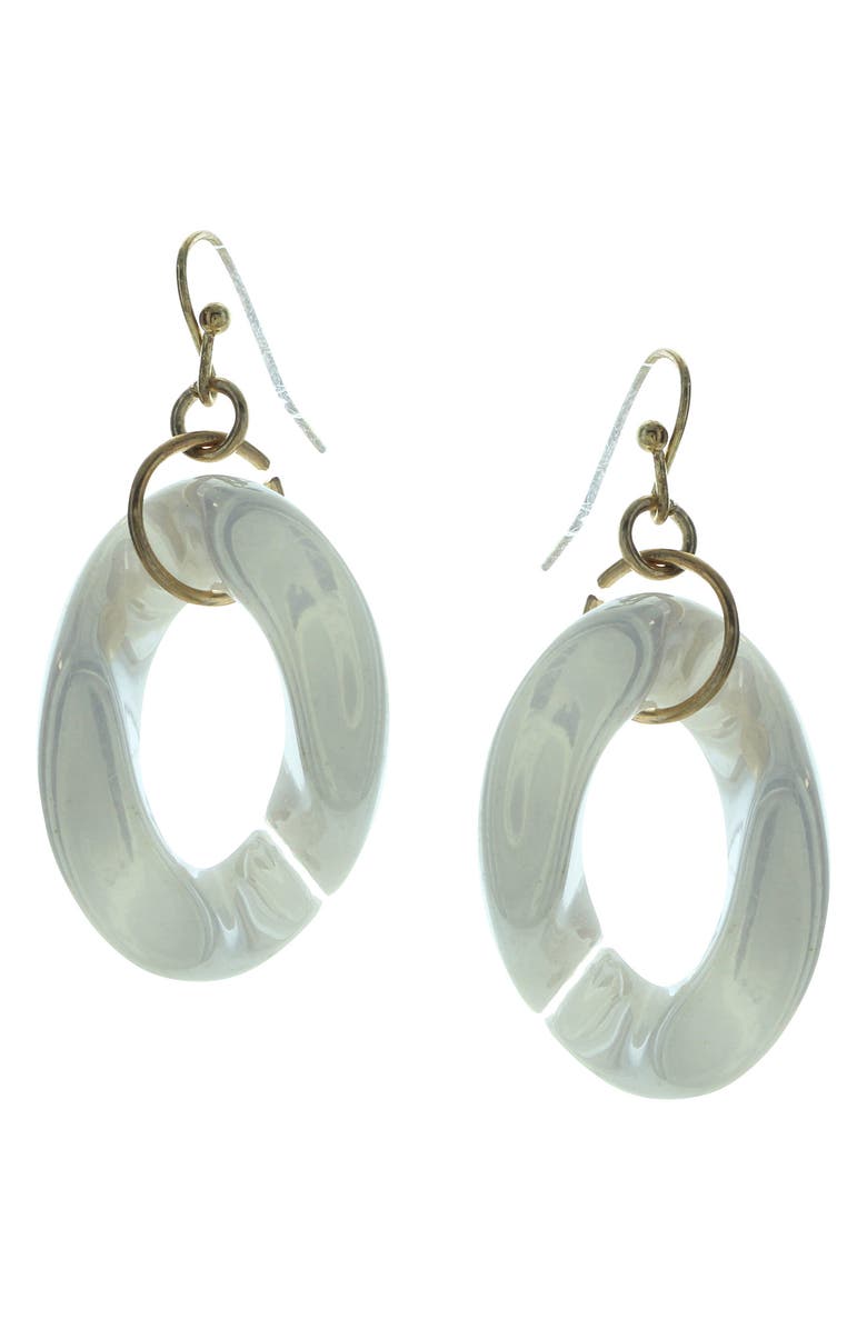 OLIVIA WELLES Alexa Neon Chain Link Necklace with Drop Earrings, Alternate, color, Gold/ Neon Multi