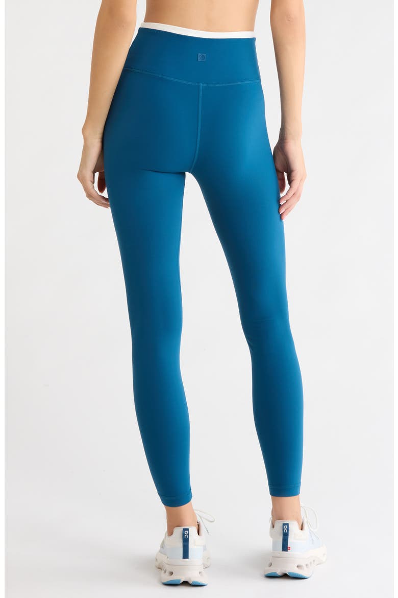 Cloud High Waist Crossover Leggings, Alternate, color, SAILOR BLUE/ VANILLA