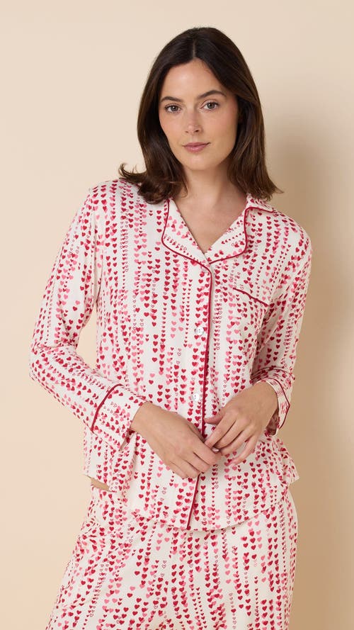 The Cat's Pajamas Pima Knit Pajama Print Set In Multi