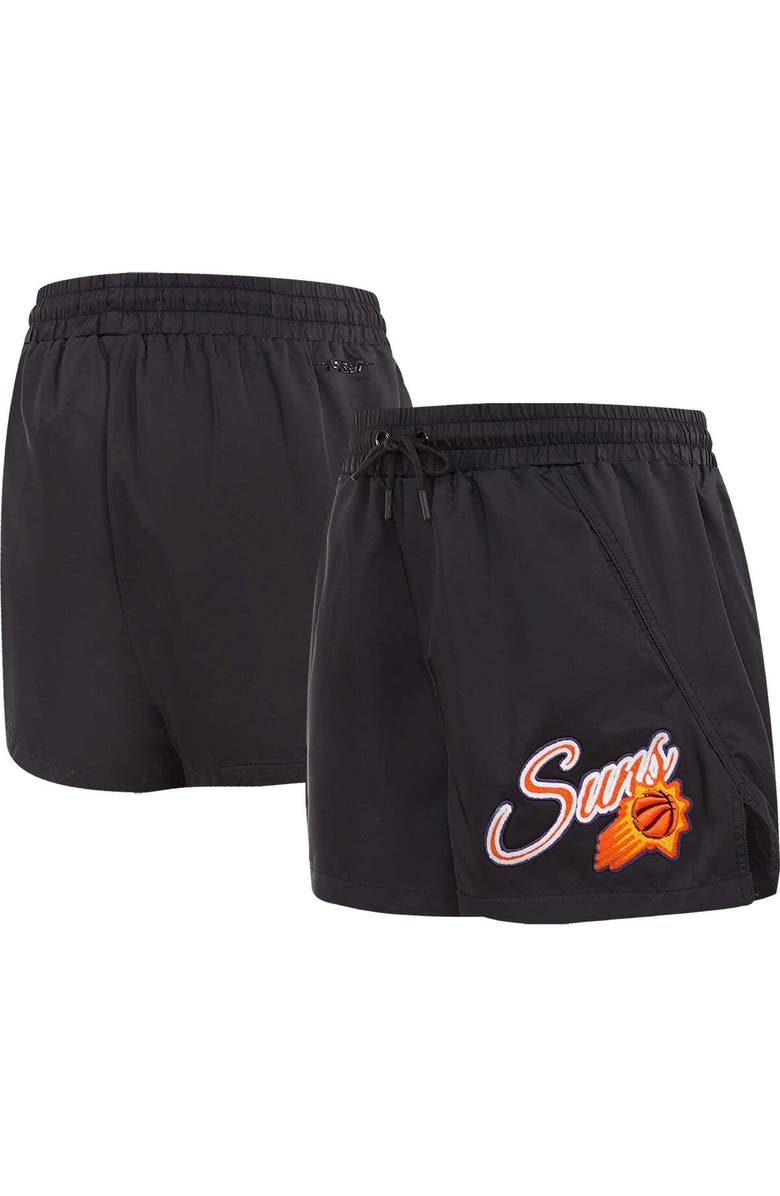 PRO STANDARD Women's Pro Standard  Black Phoenix Suns Script Woven Shorts, Main, color, Black