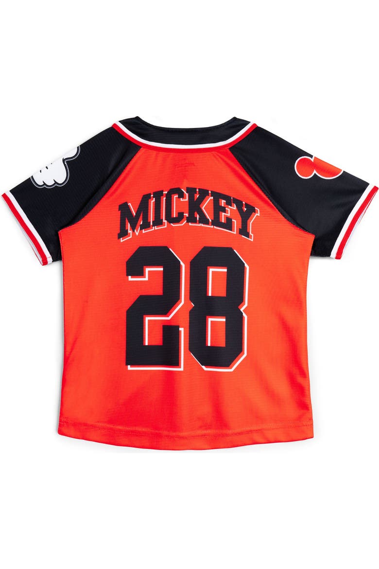 Mickey Mouse Baseball Shirt, Alternate, color, Mickey Red Black