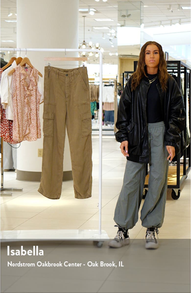 The Private Sneak High Waist Wide Leg Cargo Pants, sales video thumbnail