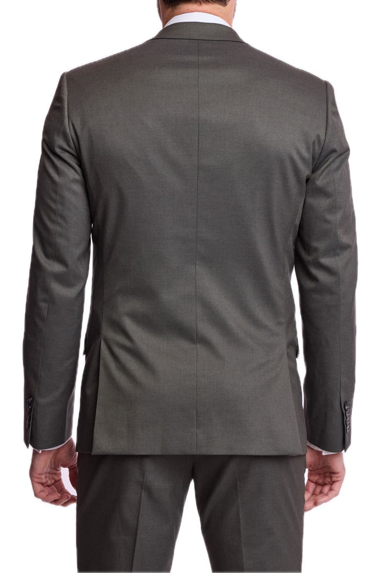 Ashton Slim Peak Suit Jacket, Alternate, color, DARK OLIVE GREEN