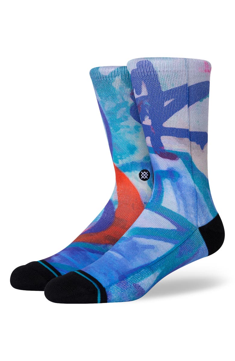 Stance Stash Wall Crew Socks, Alternate, color, 