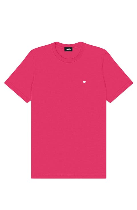 Mens Lil Heart Midweight Cotton Tee