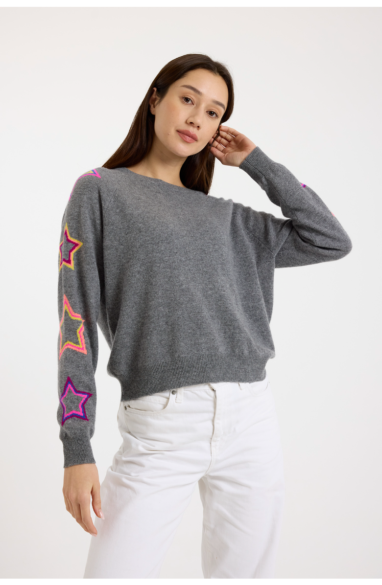 Brodie Pure Cashmere Long Sleeve 100% Cashmere Sweater, Alternate, color, Mid Grey