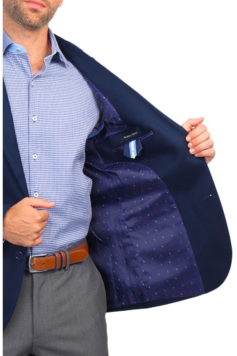 Luxe Touch Sport Coat, Alternate, color, NAVY