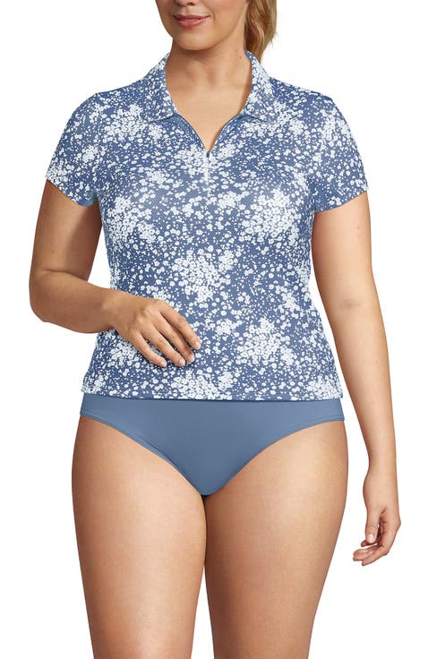 Short Sleeve Pique Johnny Collar UPF 50 Rash Guard