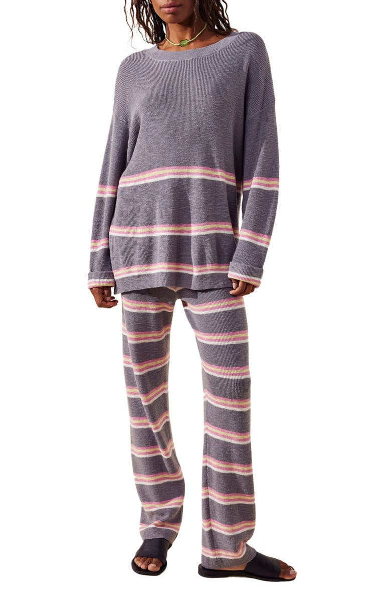 Free People Mariner Stripe Sweater & Pants Set, Main, color,