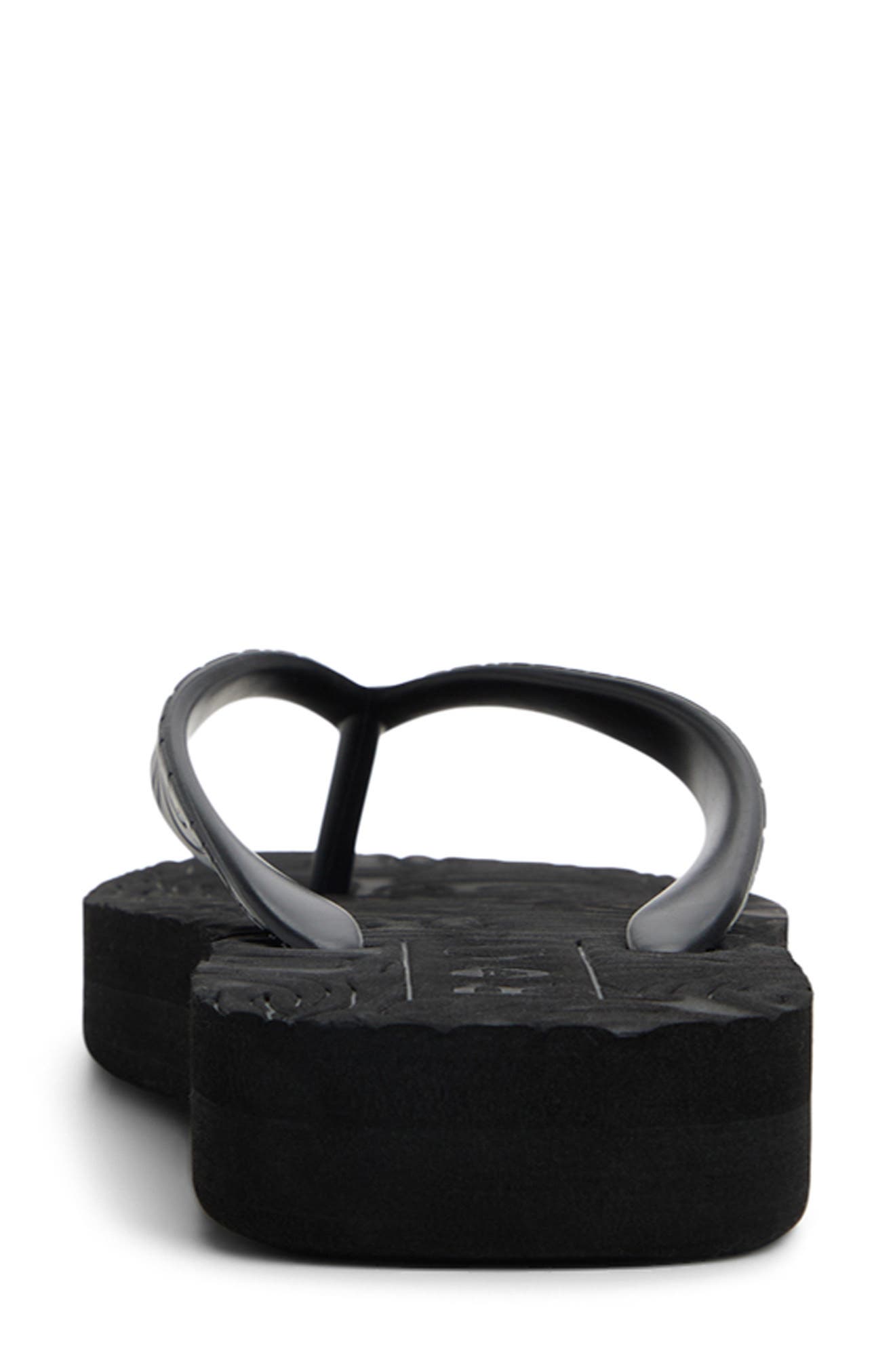 Roxy Beach Up Platform Flip Flop, Alternate, color, Black