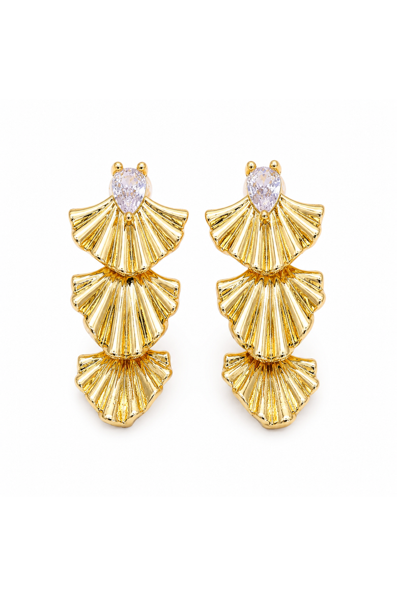 The Sorrento Earrings, Main, color, Gold