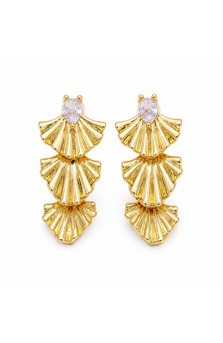 Ivy & Pearl Co. The Sorrento Earrings, Main, color, Gold