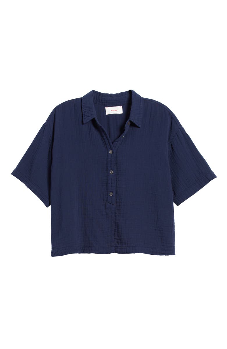 XÍRENA Ansel Cotton Gauze Button-Up Shirt, Alternate, color, 