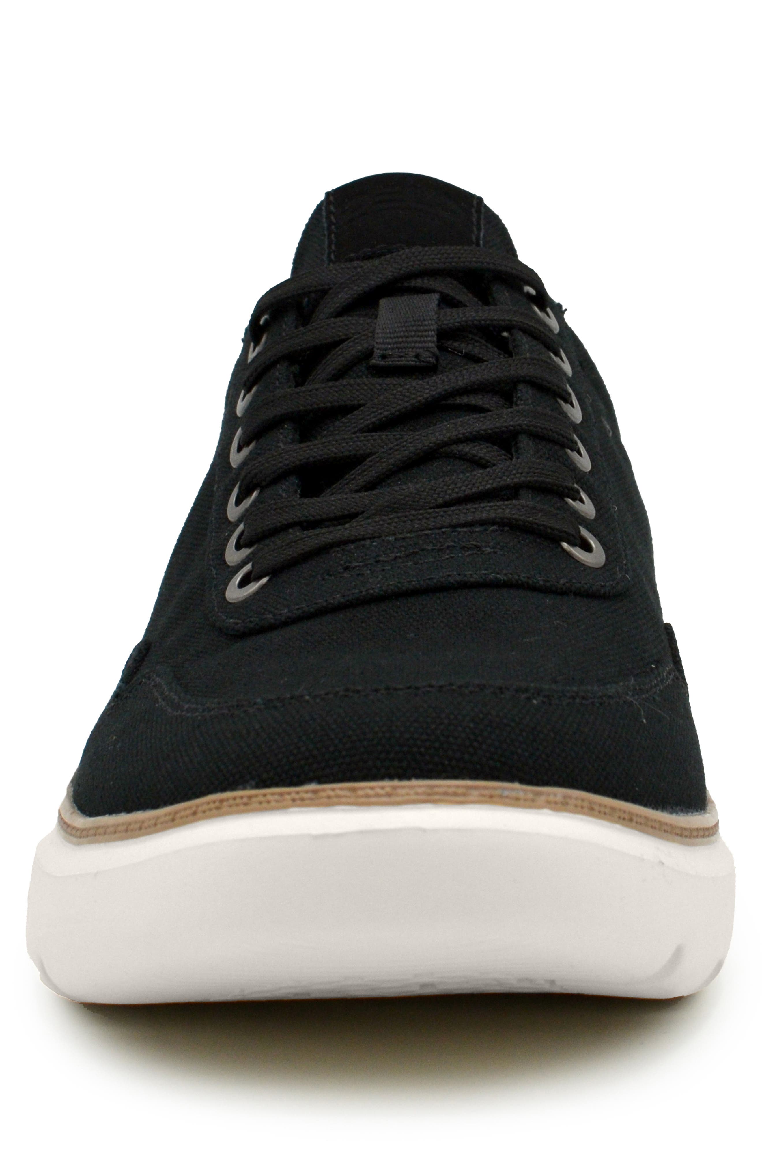 DELO Go Green Low Top Sneaker, Alternate, color, Black