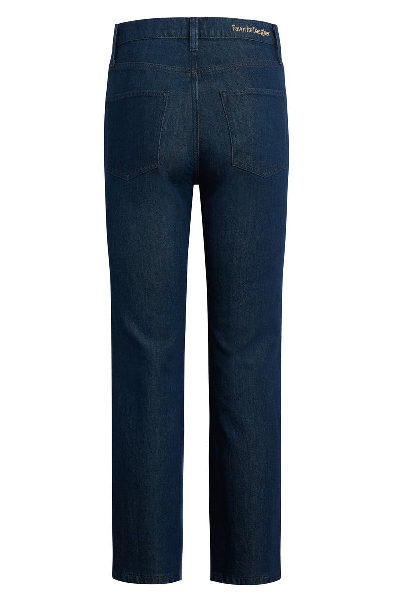 Favorite Daughter The Valentina Super High Waist Ankle Straight Leg Jeans, Alternate, color, Pepper