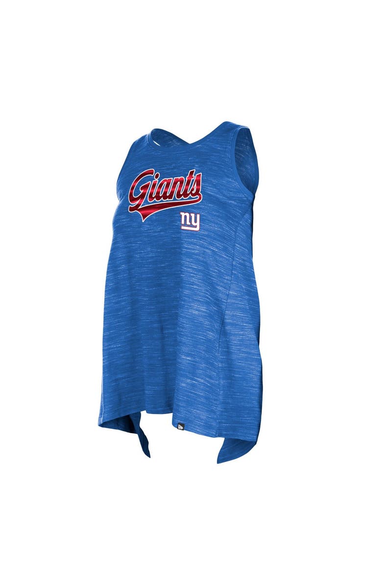 New Era Women's New Era Royal New York Giants Space Dye Active Tank Top, Alternate, color, Royal