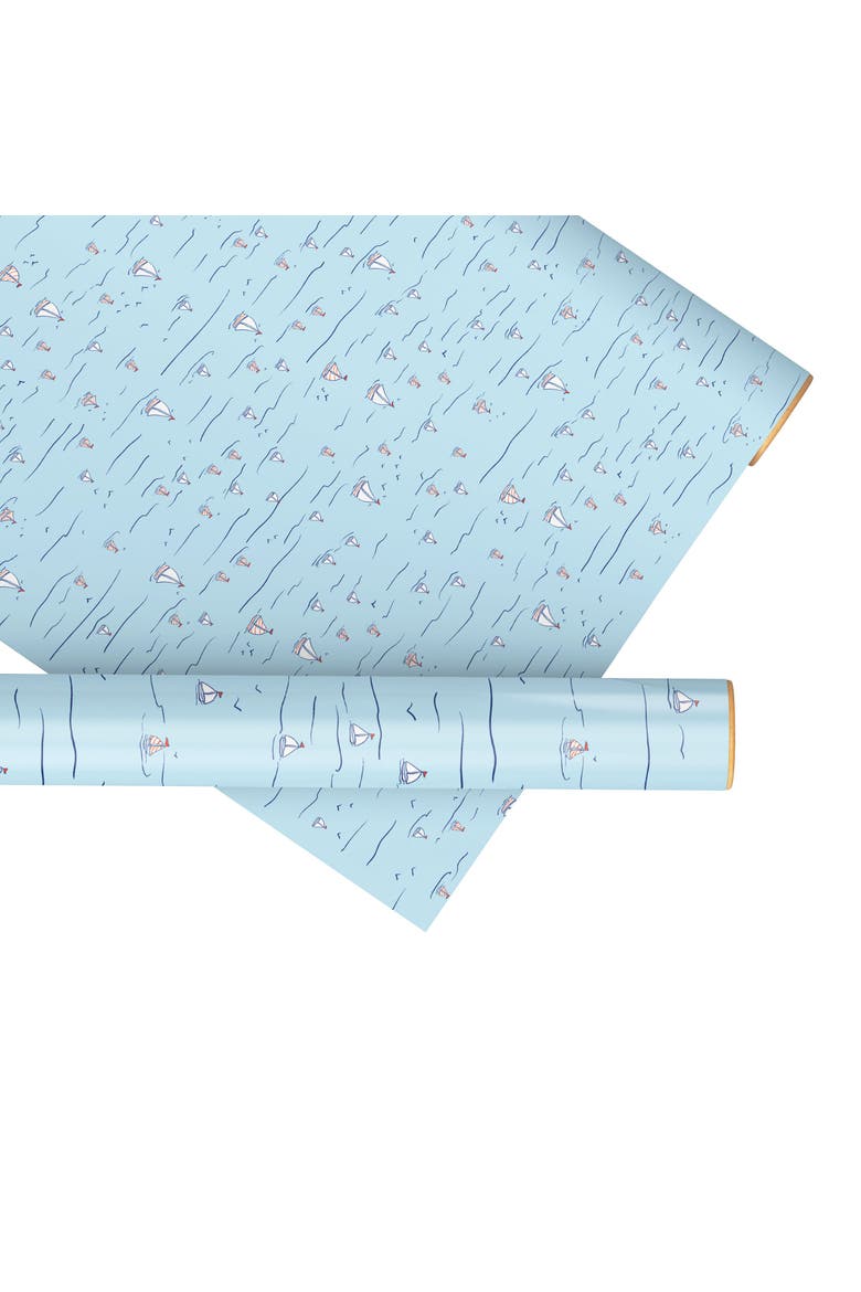 Eight Sheets Two-Sided "Sails Up" Heavyweight Gift Wrap, Main, color, Multicolored