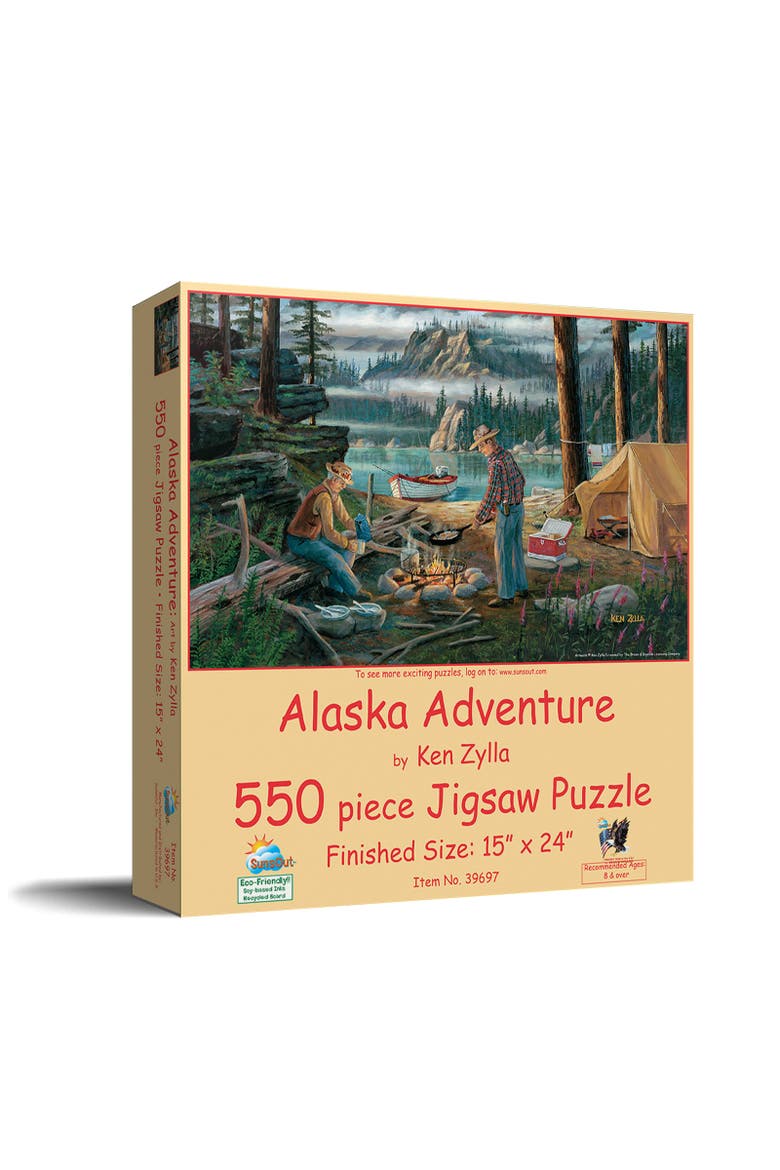 Alaska Adventure 550 piece Jigsaw Puzzle for Adults, Main, color, Multicolor