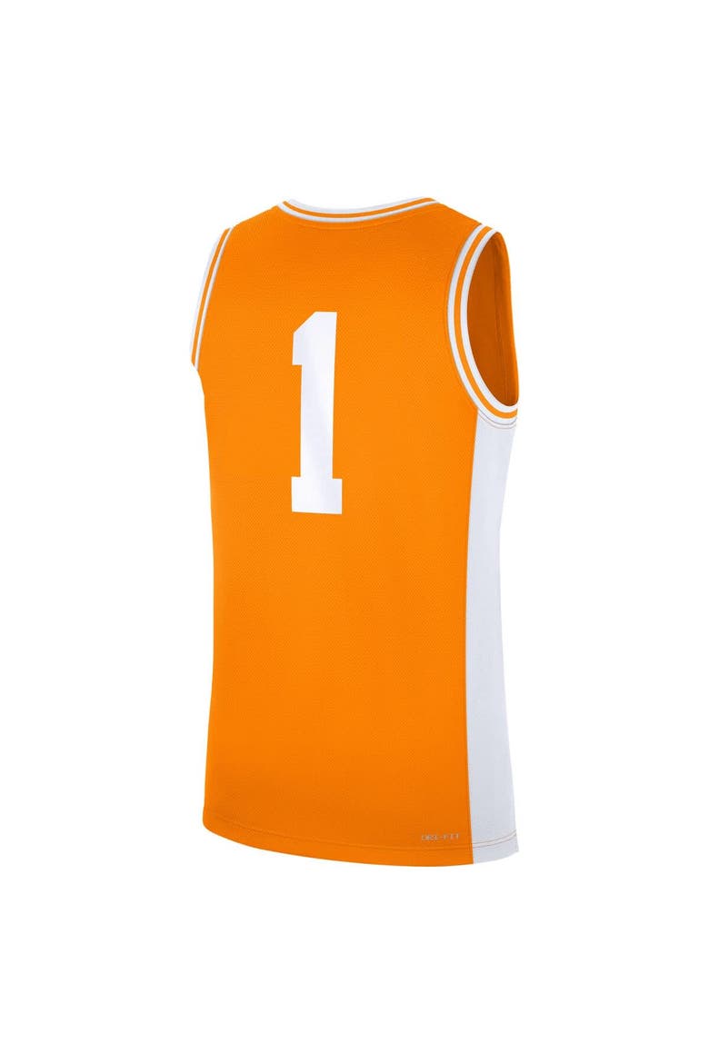 Men's Nike #1 Tennessee Orange Tennessee Volunteers Road Replica Jersey, Alternate, color, Tennessee Orange
