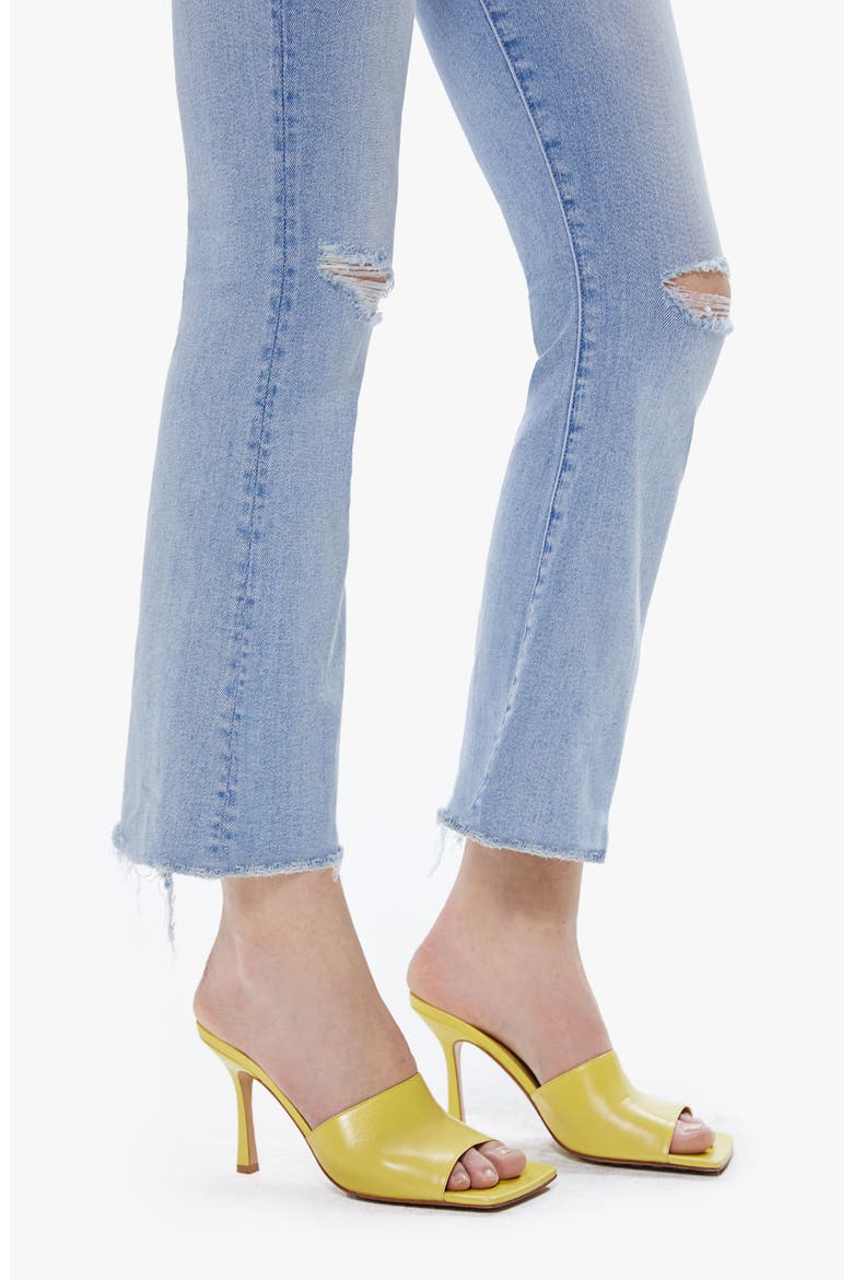 The Hustler High Waist Chewed Ankle Jeans, Alternate, color, POISONED PETALS