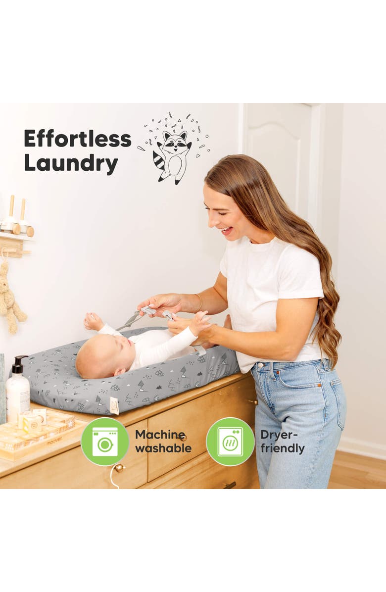 KeaBabies 2-Pack Soothe Changing Pad Covers, Alternate, color, Woodland