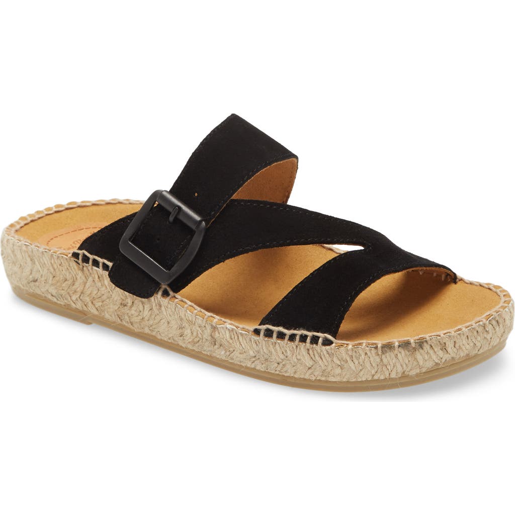 Toni Pons Bibi Espadrille Sandal In Black Suede
