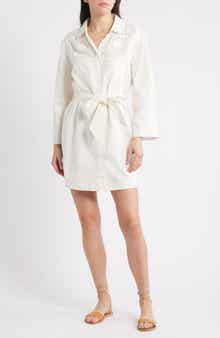 Cleobella Senara Long Sleeve Mini Shirtdress