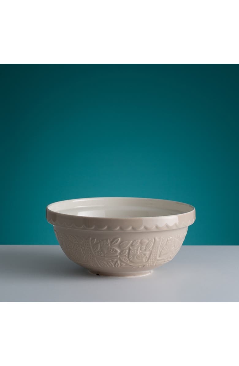 MASON CASH In The Forest Owl Size 18 Mixing Bowl, Stone, 2.85 Quart, Alternate, color, Stone