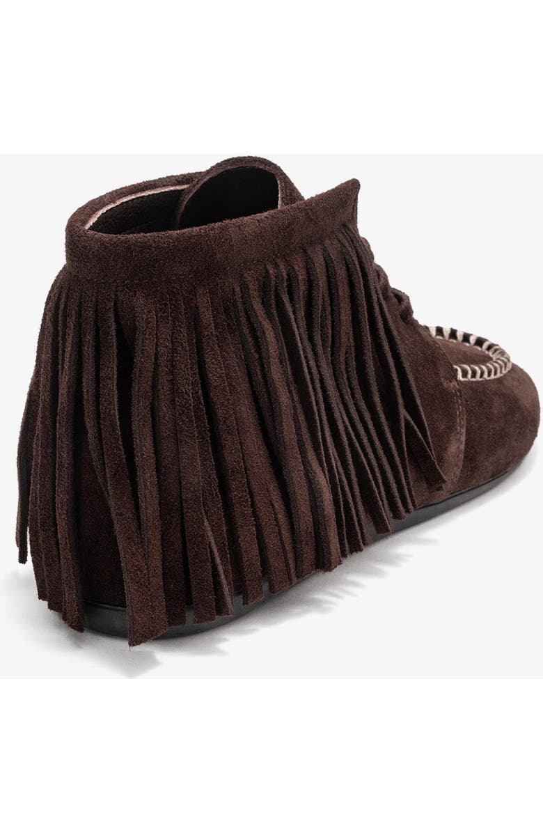 Forever & Always Shoes Raux Leather Ankle Boot, Alternate, color, Brown Suede Leather