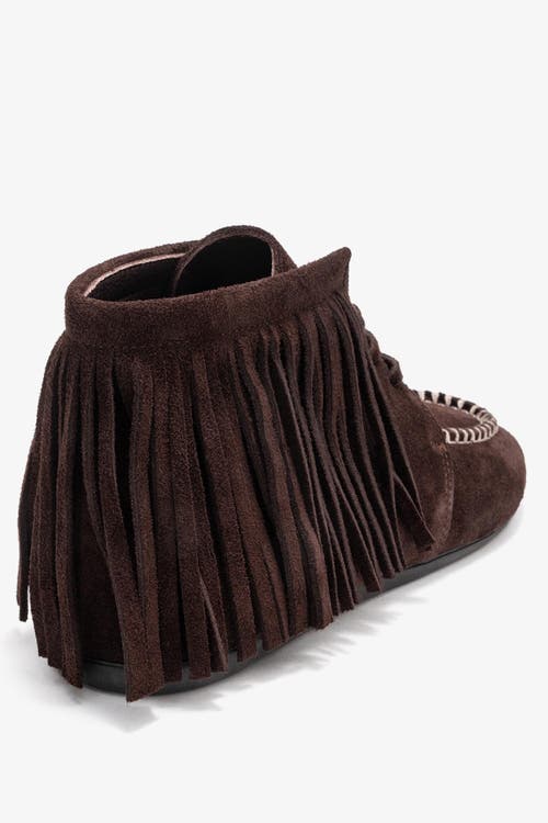 Forever & Always Shoes Raux Leather Ankle Boot In Brown