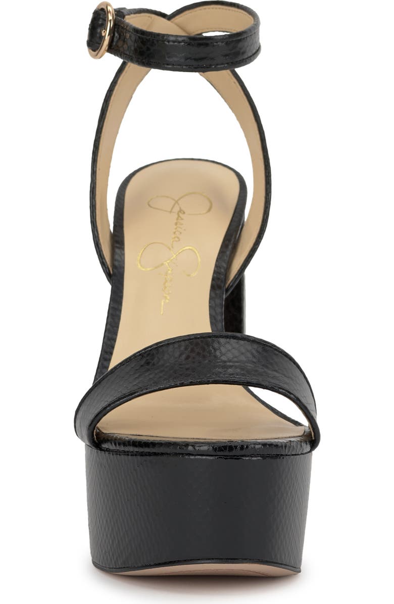 Jessica Simpson Axtyn Ankle Strap Platform Sandal, Alternate, color, Black