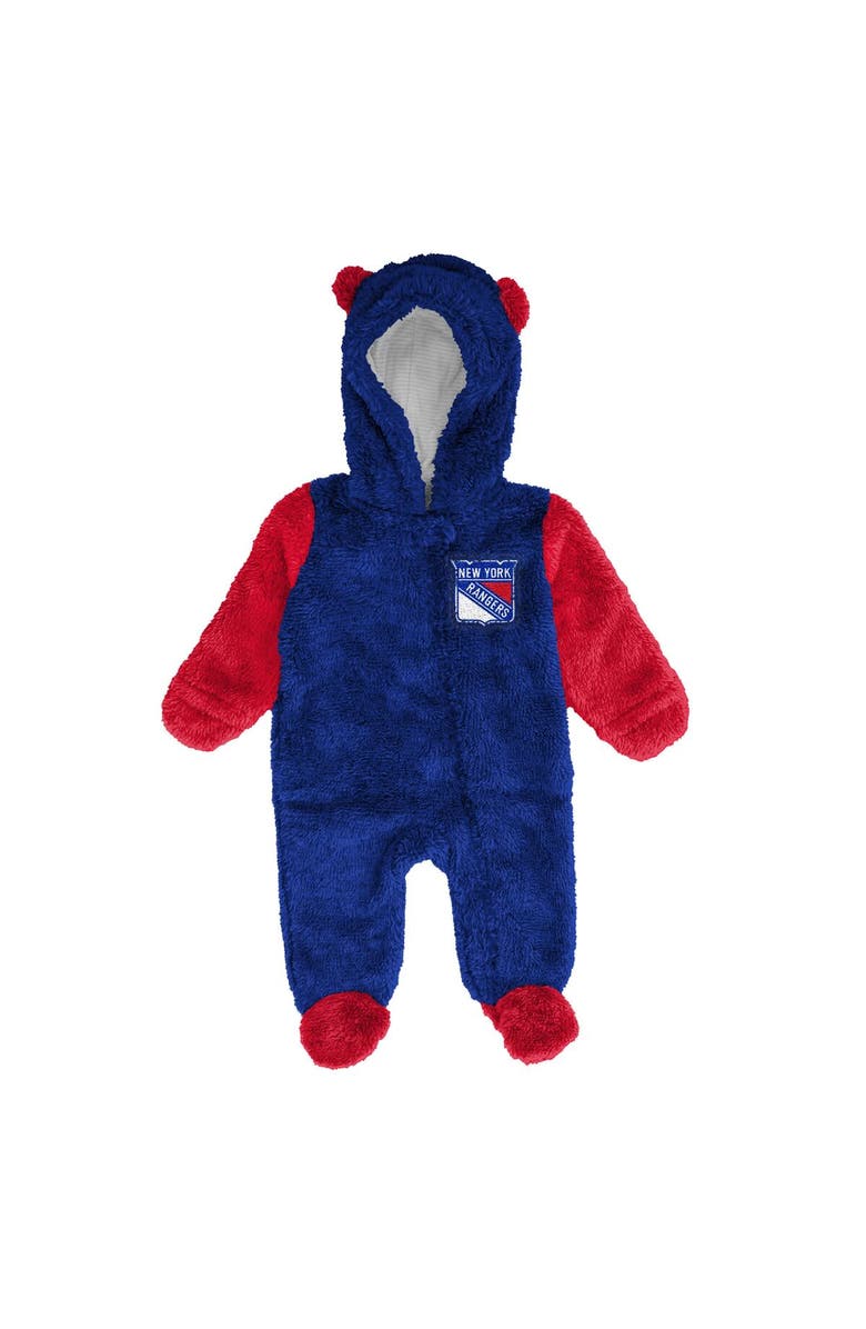 Outerstuff Infant
Newborn Outerstuff Blue New York Rangers Stay Napping Fleece Bunting Full-Zip Hooded Sleeper, Alternate, color,