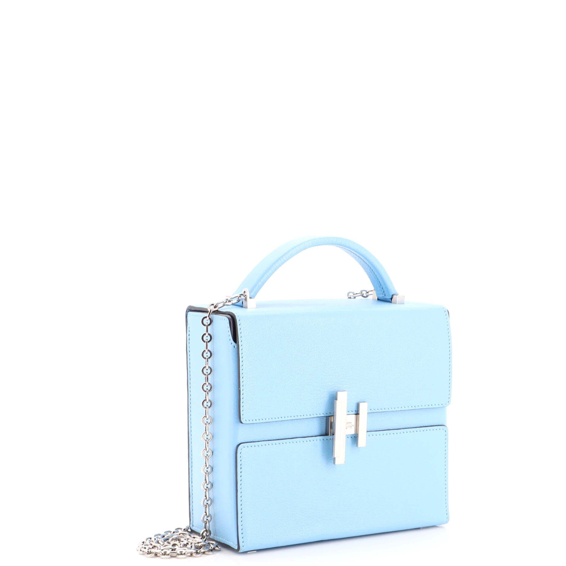 Cinhetic Top Handle Bag Chevre Mysore, Alternate, color, Blue