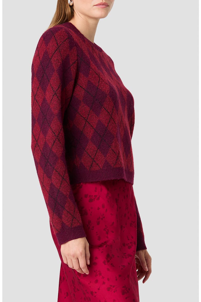 Koda Argyle Jacquard Knit Sweater, Alternate, color, ARGYLE