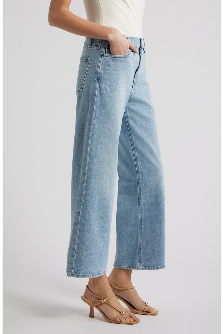Everly High Waist Wide Leg Jeans, Alternate, color, LENORA WASH