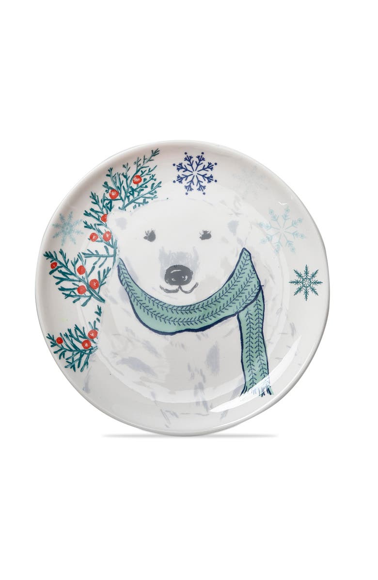 tag Alpine Glow Multicolor Ceramic Appetizer Plates Set of 4, Main, color, Multicolored