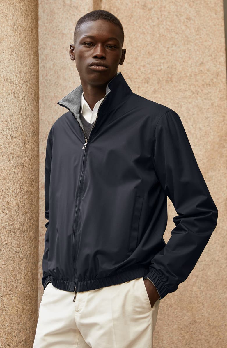 Loro Piana Windmate<sup>®</sup> Storm System<sup>®</sup> Waterproof Reversible Bomber Jacket, Alternate, color, 
