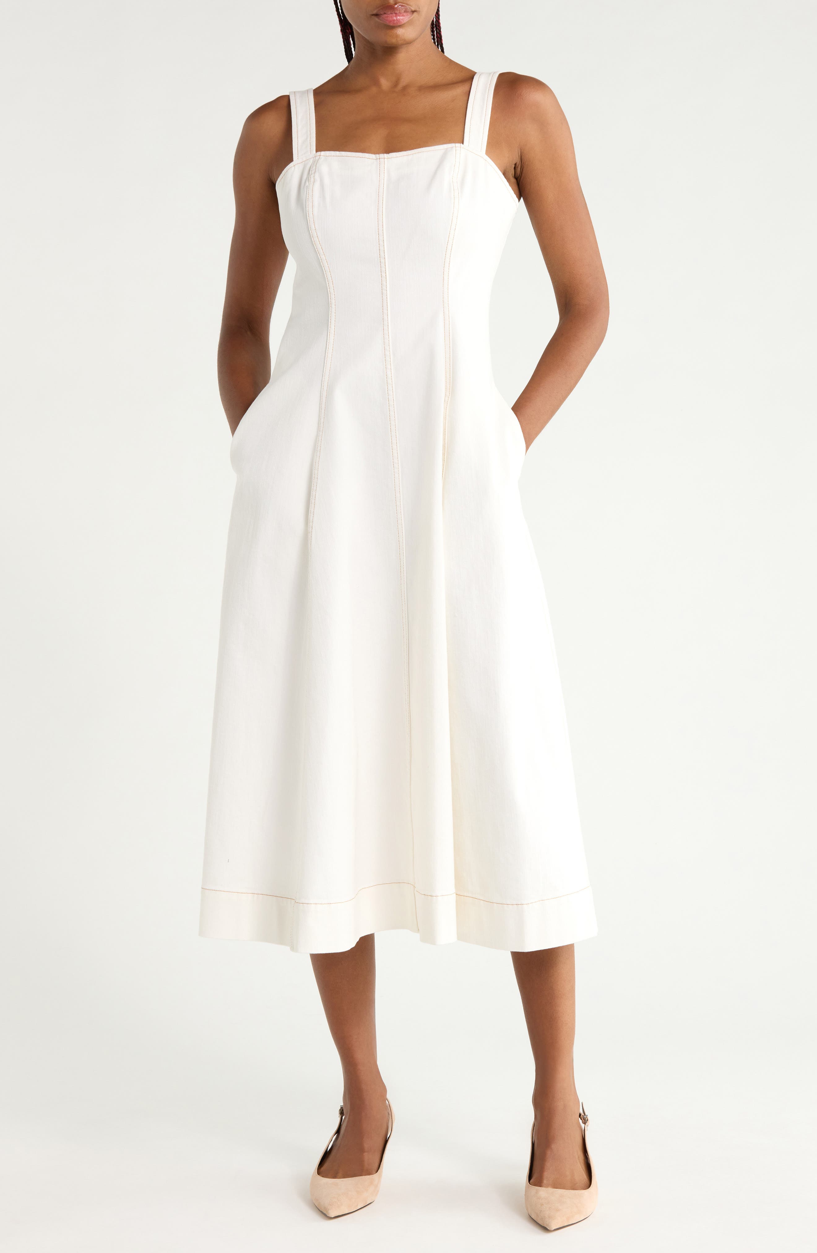 Cora Denim Midi Dress