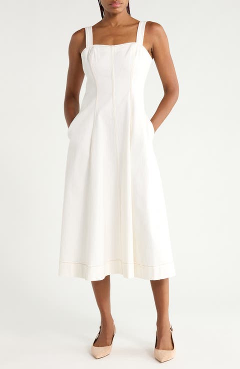 Cora Denim Midi Dress
