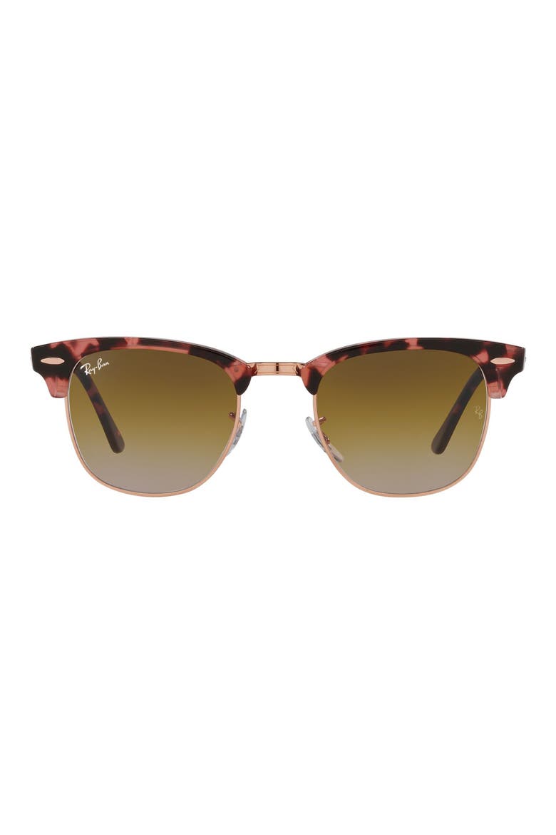 49mm Gradient Sunglasses, Main, color, PINK HAVANA/ BROWN