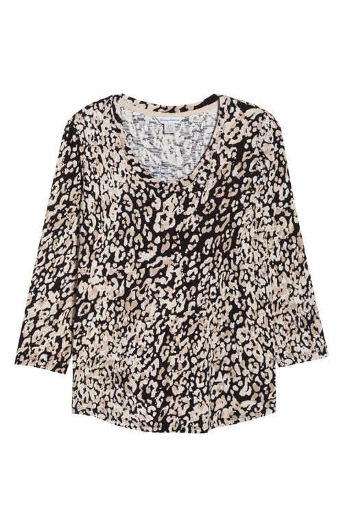 Tommy Bahama Ashby Isles Leopard Print Cotton Top In Black