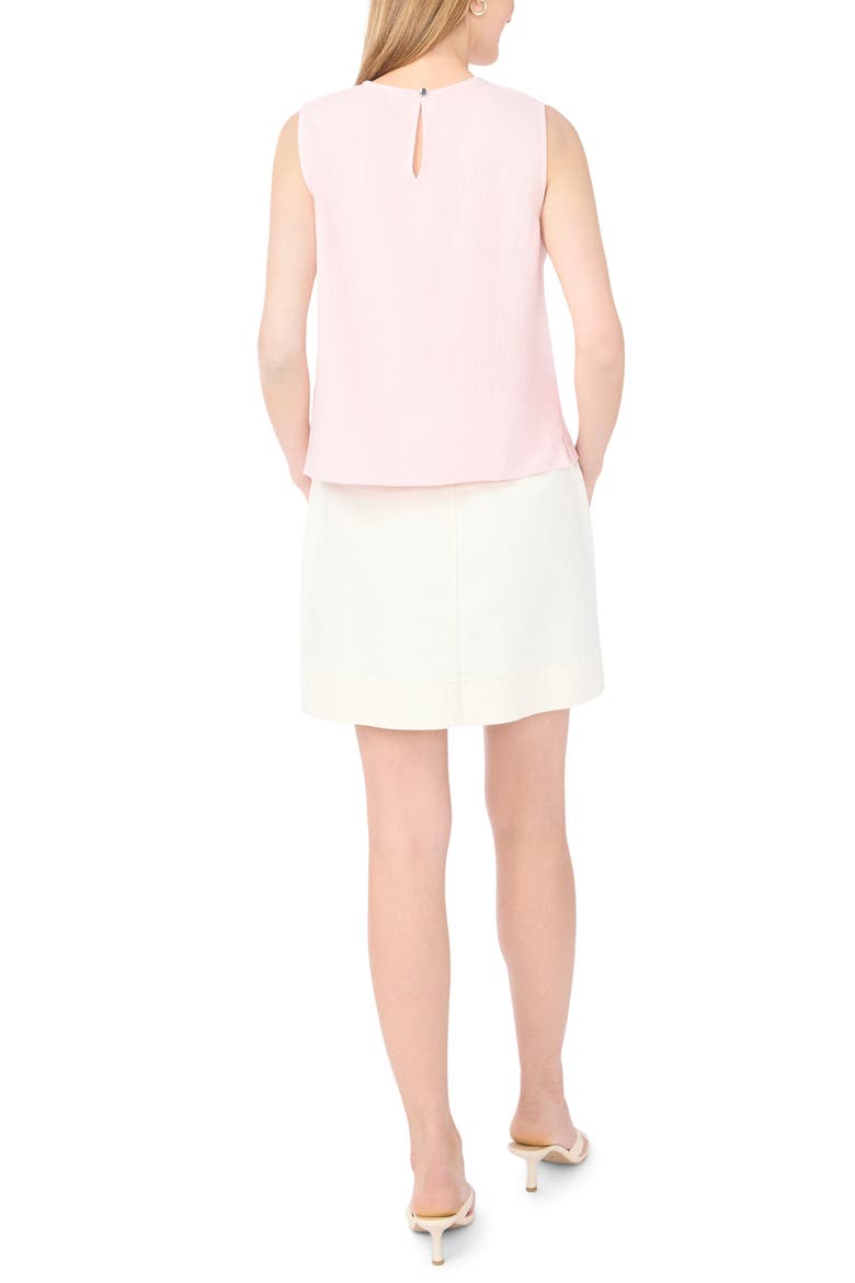 Rosette Neckline Sleeveless Top, Alternate, color, PINK LILAC