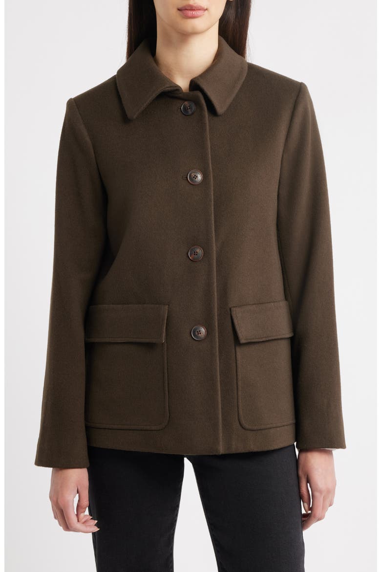 Dylan Wool Barn Jacket, Main, color, MOSS