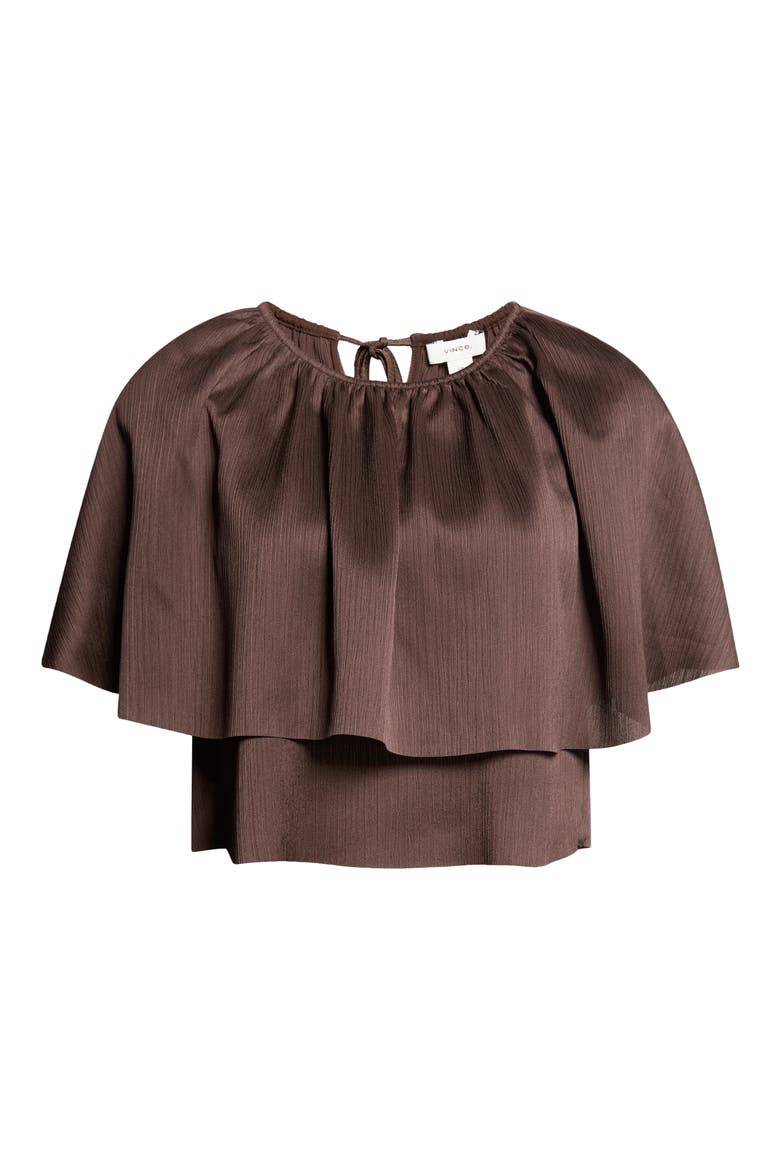 Tiered Cape Top, Main, color, IRON