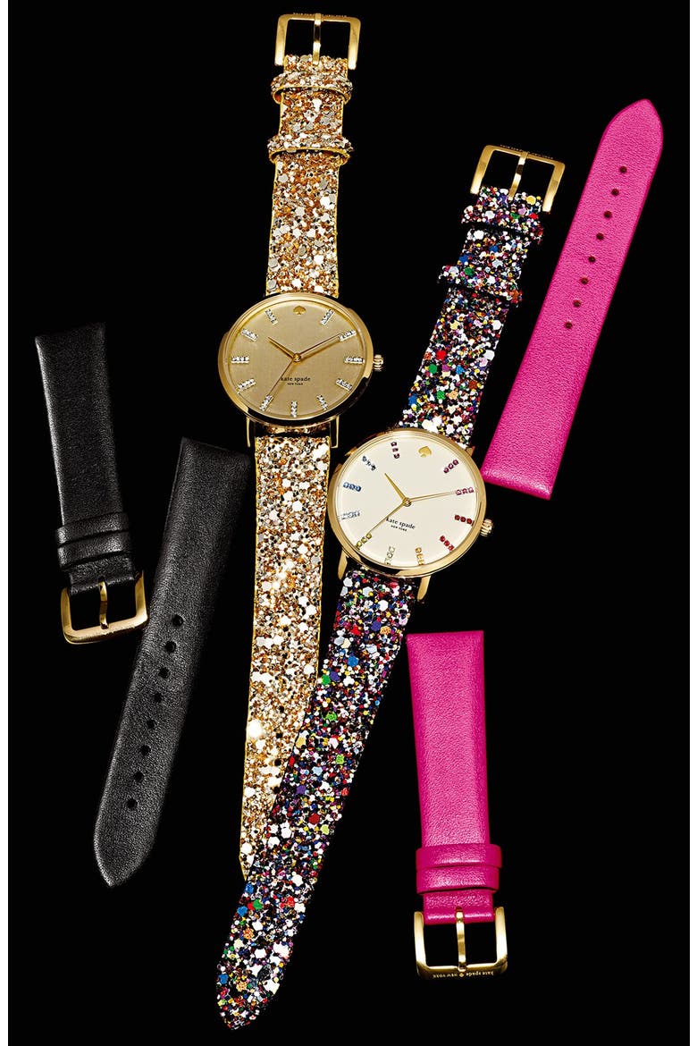 'metro grand' boxed watch set, 38mm, Alternate, color, MULTI/ PINK