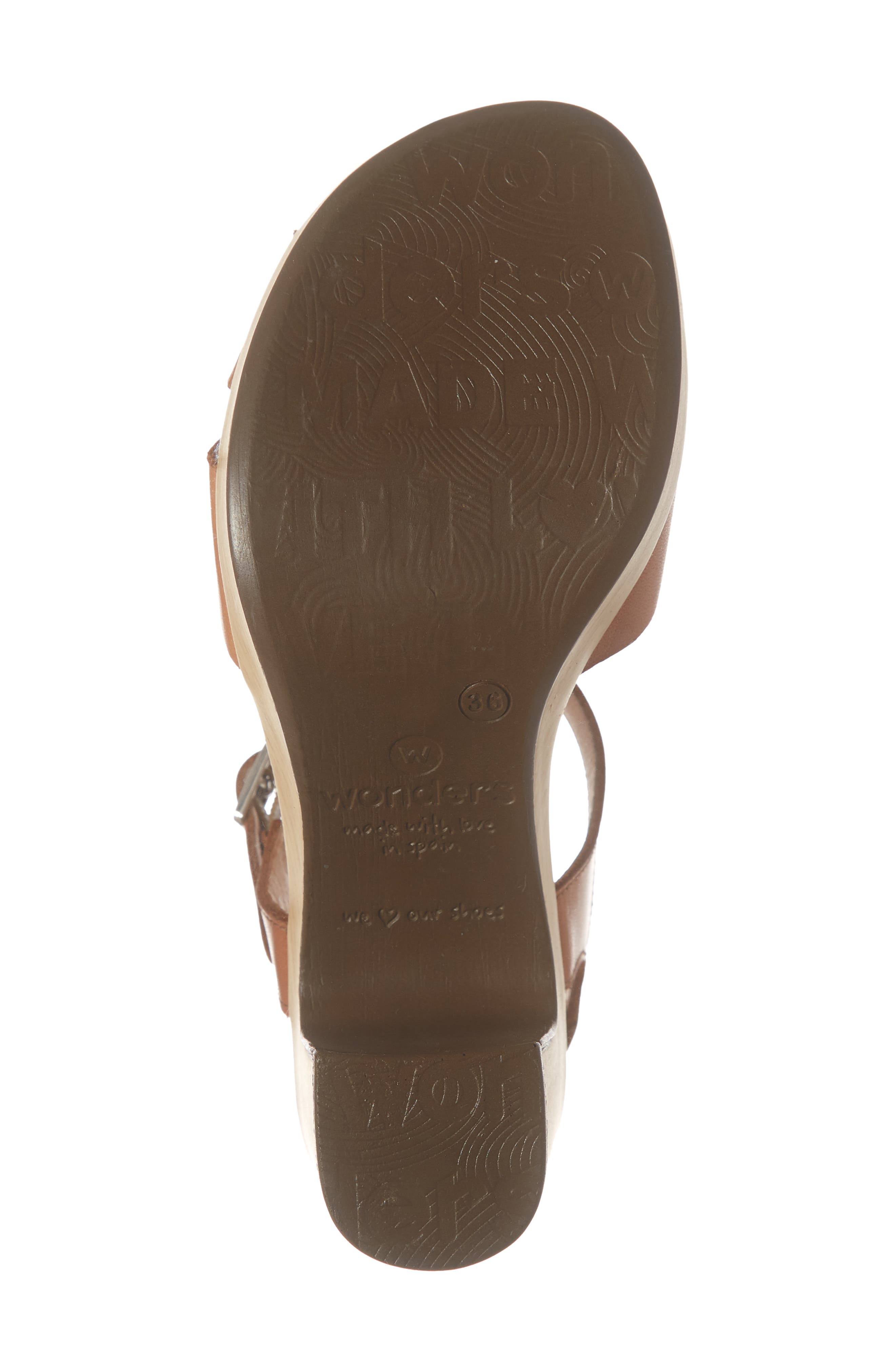 Platform Sandal, Alternate, color, NATURE CUERO LEATHER