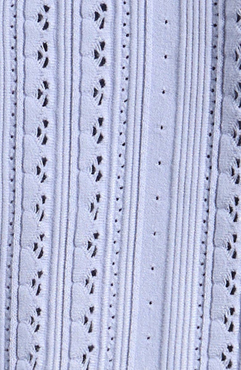 LoveShackFancy Emlynn Pointelle Cardigan, Alternate, color, Moonwash